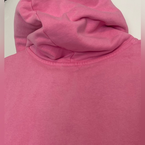 Skims RARE bubblegum pink BOYFRIEND FLEECE HOODIE- size M - Picture 6 of 7